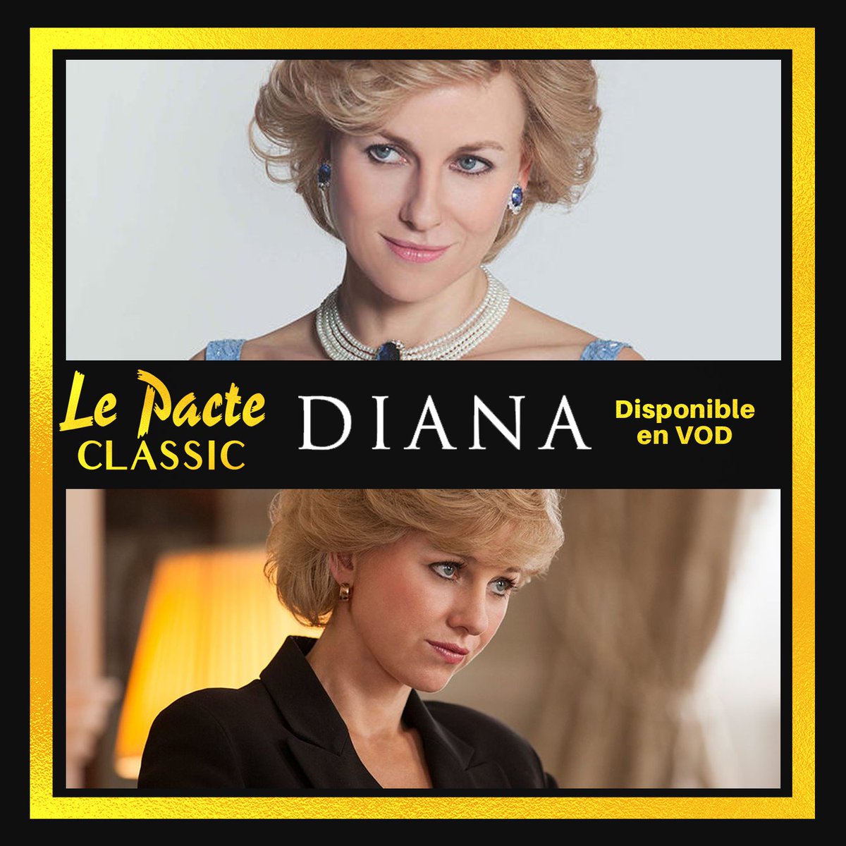 JOUR 74.En 2013, on sortait  #Diana, biopic sur Lady Diana avec une performance incroyable de Naomi Watts.  #LePacteClassicDispo en VOD sur  @filmotv   https://bit.ly/LP_Diana 