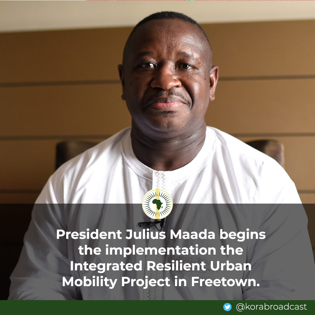 KoraBroadcast's tweet photo. @PresidentBio $50 million project, that will provide buses, bus terminals, dedicated bus routes, and significantly improve service quality and travel experience for commuters in #Freetown. https://t.co/fKZfaStzKg
