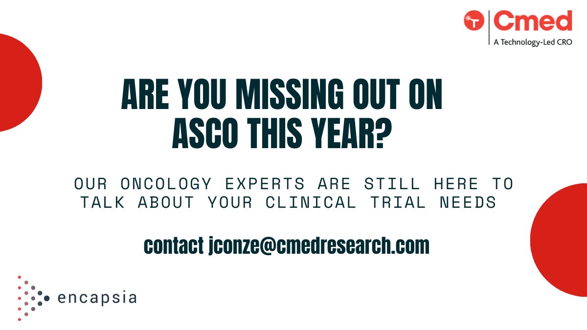 Bounce ideas off our experienced team, get an external perspective on decisions you face and see technologies that can enhance the speed and accuracy of your trial. Contact us today. #oncologyexperts #cmed #encapsia