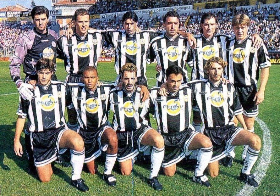 Day 51: Serie A 1997/98 Udinese v Parma with Peter Brackley commentating. There is something special about the old Stadio Friuli on a sunny day  plus this was a good Udinese team  #Udinese  #Parma