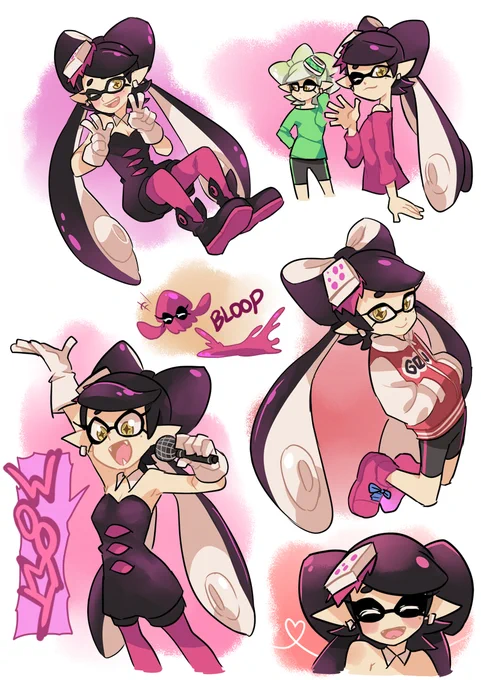 My first Squid Sisters fan art. ^^b 