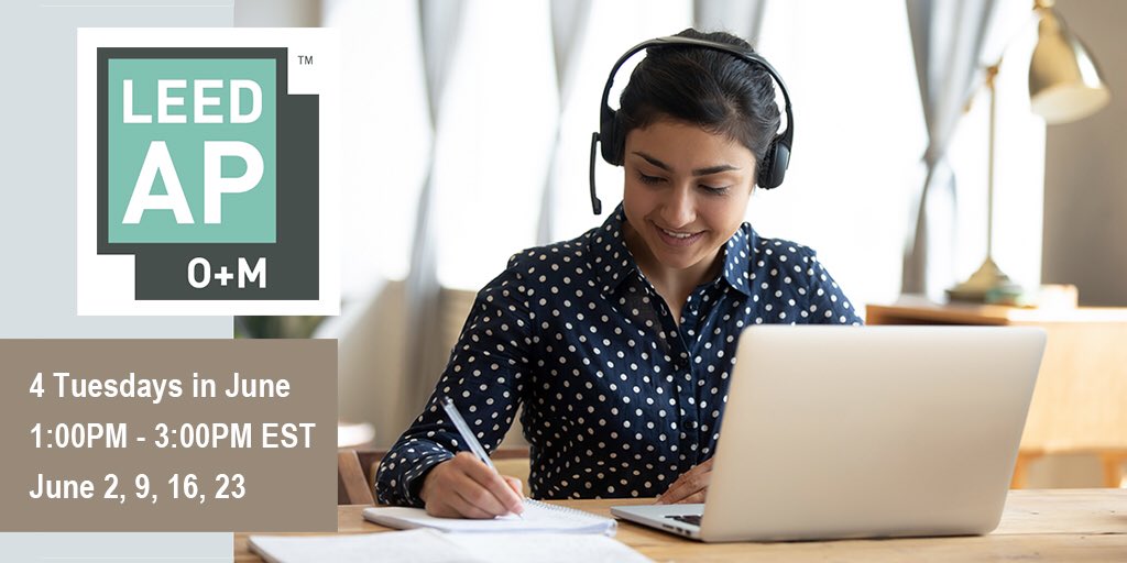 Coming in June! Your #LEEDAP O+M exam prep solution: a 4-part live webinar series taught by #LEED experts, including practice tests!
Register now:
gbes.com/catalog/live-w… 
#LEEDcertification #sustainability #greenrealestate #LEEDpro