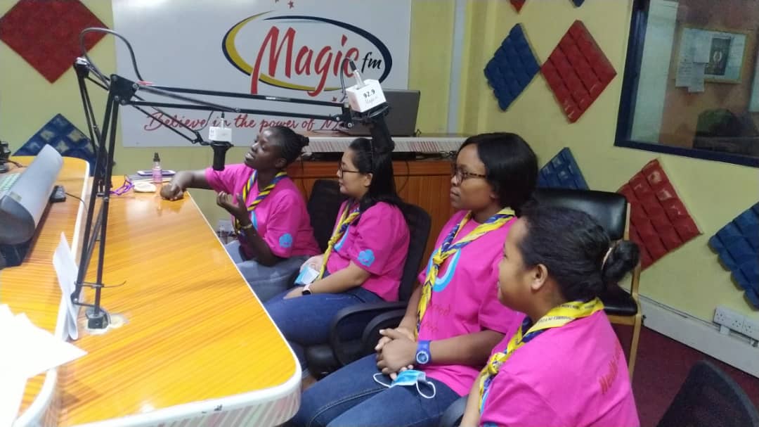 2020Yess's tweet photo. We had a radio talk show as celebrated Menstruation Hygiene Management Day.
#itstimeforaction
#myperiodmypride
@wagggsworld @WASHUnited @Norecno @tgga_official https://t.co/q1OlwE90Es