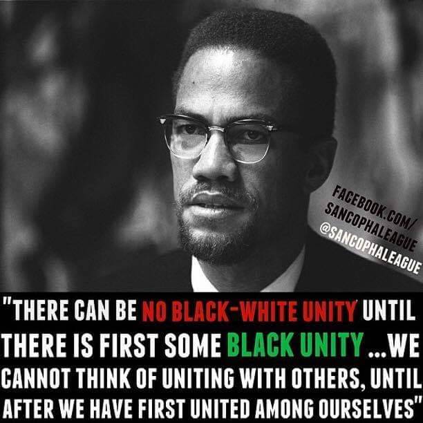 Malcolm X on Unity! pic.twitter.com/oYz2UhdUyV. 