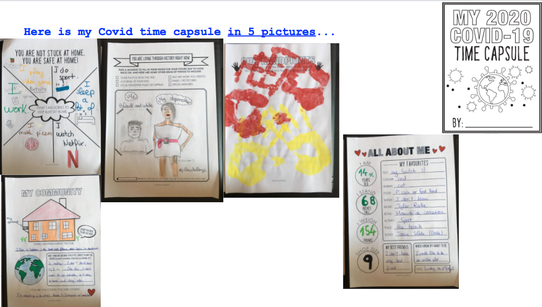 Bravo aussi à Hugo! Jessica, here is a glimpse of Hugo's  Covid-19 Capsule... log on to Google Classrooms to access Hugo's reply to your lockdown letter :)