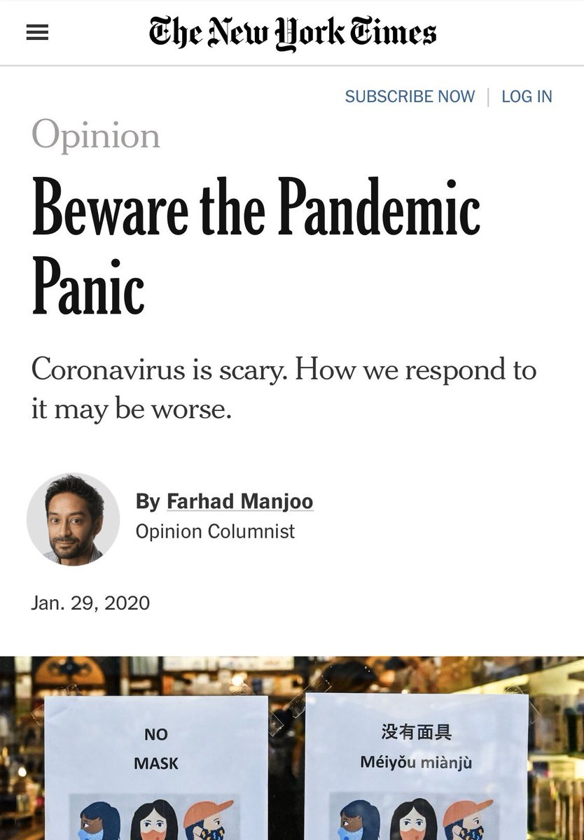 I don’t think Twitter & Facebook should be in the business of filtering out “untrue” statements from their networks.But the deeper question is whether they can confidently say something is false even if the New York Times says it is true.Because this does happen.