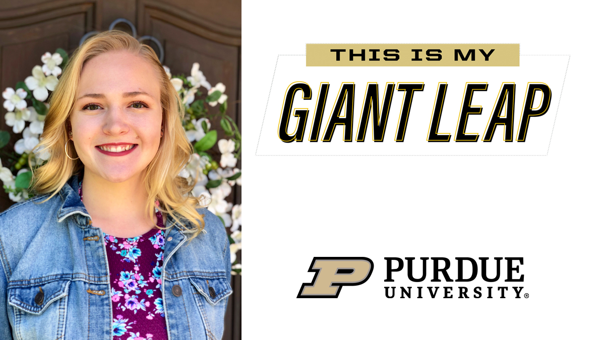 #TheNextGiantLeap for 2020 senior Emily Lasse is a Ph.D. in cancer biology in biomedical sciences at @UMich. Congrats! #PurdueWeDidIt #LifeatPurdue #PurdueUniversity