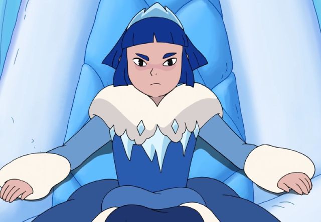 Frosta in the first season is really bad. First thing we see her do is host a prom and is kind of serious to everyone and does not want to be an ally. She just randomly shows up to help at the end of finale and helps the princesses against the Horde.