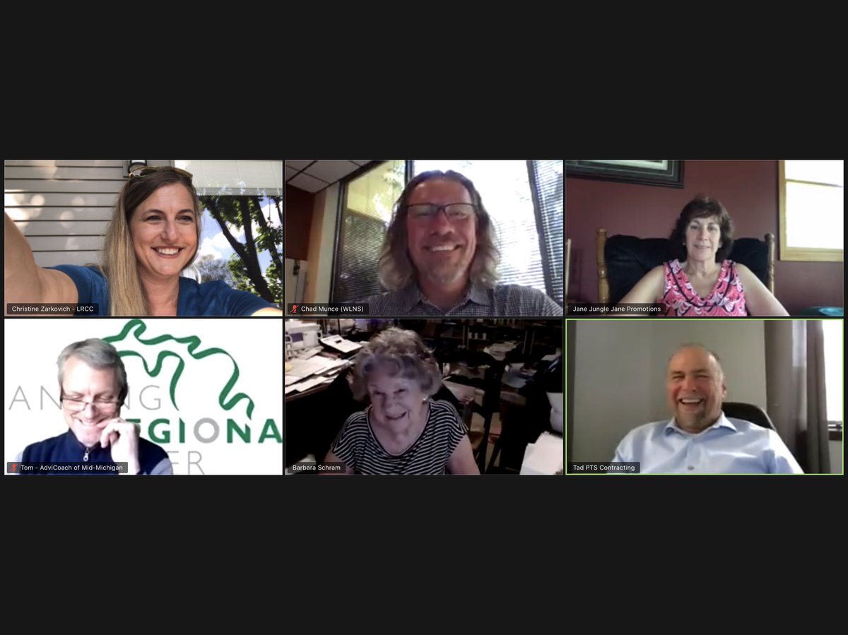 Last night was the first @LansingChamber Virtual #MemberMixer What a success! Attendees connected with each other via individual breakout rooms. TY membership & ambassadors for your leadership. Join us for the next one! #ConnectGrowThrive #CreativeNetworking #screenshots #Cheers!