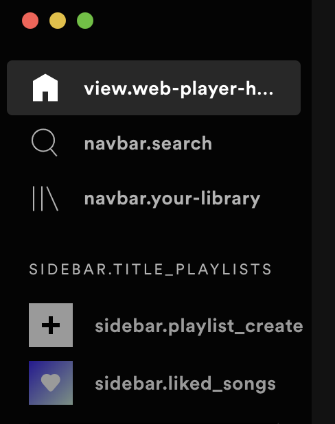 clmntnbrn's tweet photo. Something's up with my @SpotifyUK mac app today - it's a fascinating insight into their labelling conventions, and I'm thanking them for using a human-readable system! 🙌
#code #designsystem #usersfirst https://t.co/ZRVQllOsWt