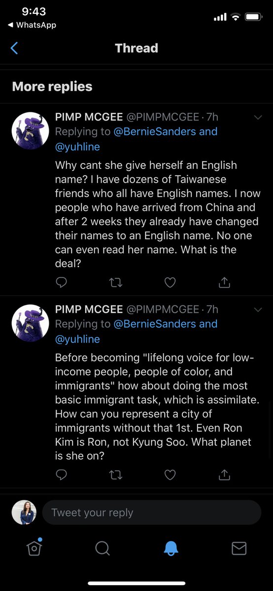 Who gets to decide what is American enough? Who gets to decide what is “assimilated” enough? I DO represent a city of immigrants, a state of immigrants, in a country full of immigrants...as an immigrant. sounds pretty American yet why is it implied that I don’t belong. 4/