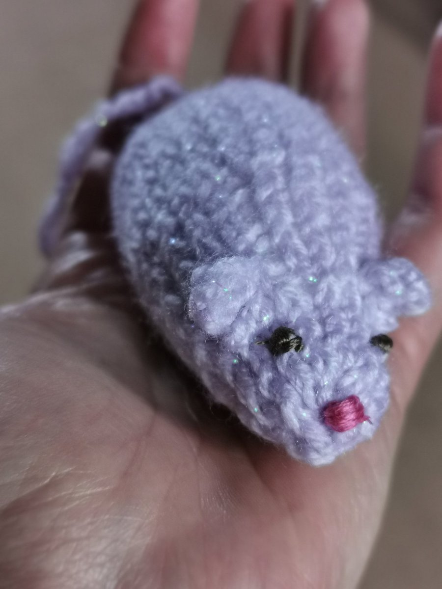First little mouse complete. This one is sparkly purple will have a look to see what other colours have hiding in the house <a href="/NewtongrangePS/">NewtongrangePS</a>