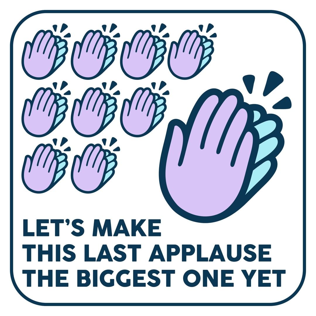 ON YOUR FEET, BRITAIN! 👏🏽
This weeks' #ClapForCarers will be the last, so we have got to make it the BEST ONE YET. 🙌🏼
Gather up your pots &amp; pans, Leicester - we'll see you at 8pm! 💙
#ClapForNHS #ClapForKeyWorker