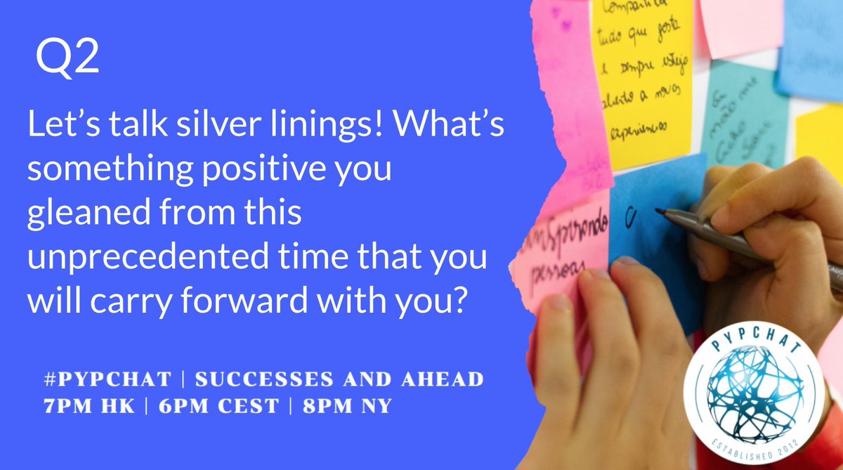 Mrs_Gilchrist's tweet photo. #PYPchat SLOW CHAT

Q2: Let's talk silver linings! What's something positive you gleaned from this unprecedented time that you will carry forward with you? https://t.co/lFjnT7ehi0