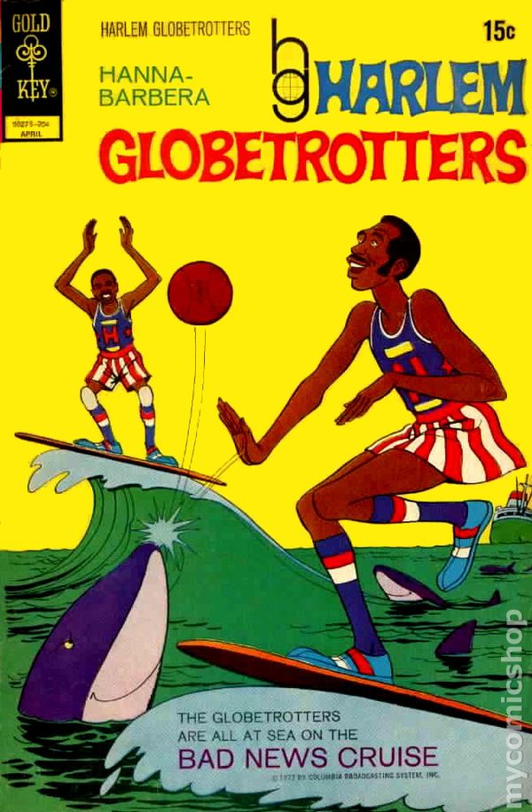 I know what you are thinking. I grew up watching the Harlem Globetrotters on TV, sometimes as Hanna Barbera cartoon versions. So, it must be Gold Key's 1972 series right? Its off the backboard, but can you get the rebound?