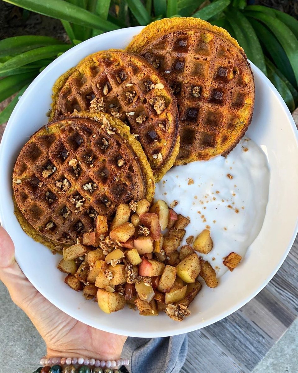 organifi's tweet photo. ✨PUMPKIN PROTEIN WAFFLES✨
We love this recipe a waffle lot! 😉
Get full recipe here: https://t.co/7UrEVyiSZJ
#organifi #proteinwaffle #heathyrecipe #vegan #paleo https://t.co/NSGQjFfOKn