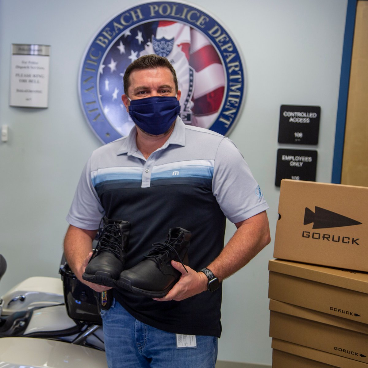 GORUCK's tweet photo. Last chance for Buy One, Donate One Boots! During the month of May, for every MACV-1 purchased we are donating a pair to a police officer working hard on the frontlines. This promotion ends on Sunday: https://t.co/ZOEArQL7Ch. | #GORUCK #MACV1 #BODO https://t.co/EFPYB68FCp