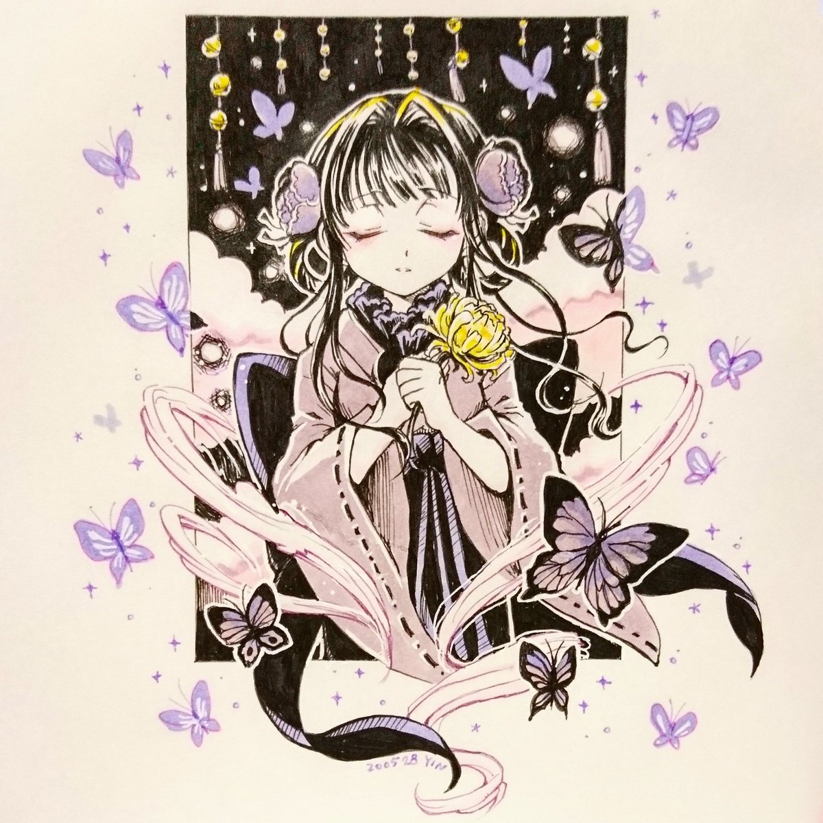 Yinhidaka Twitterren 蝶 地縛少年花子くん 地縛少年花子君 赤根葵 手描き お絵かき 插畫 畫畫 繪 イラスト らくがき 落書き イラストレーション Yinhidaka Twitterren 蝶 地縛少年花子くん 地縛少年花子君 赤根葵 手描き お絵かき 插畫 畫畫 繪 イラスト らくがき 落書き イラストレーション