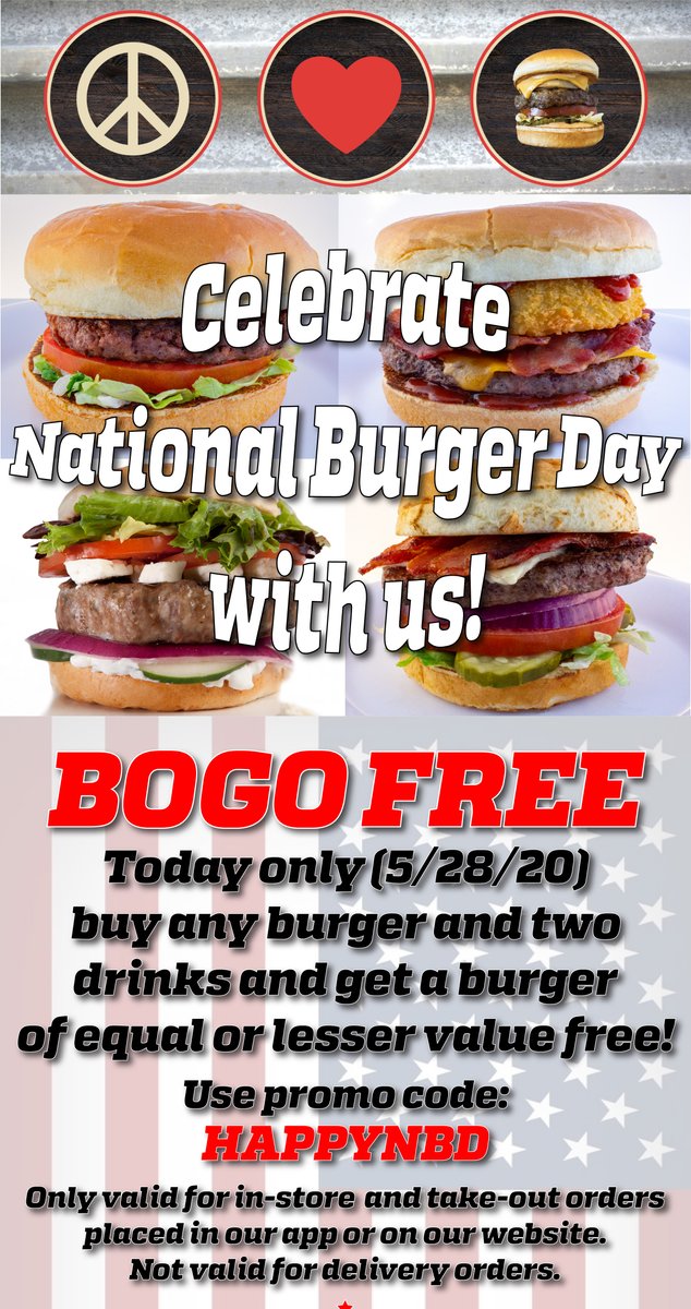Happy #nationalburgerday !
✌️❤️🍔🍟
#americanburgerco #happynationalburgerday #americanburgers #burgers #freeburgers