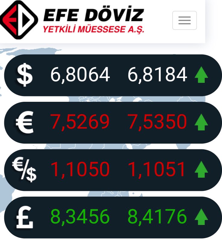 DovizEfe's tweet photo. #efedoviz #dolar #euro #dolarkuru #eurokuru #change #exchange #nocommission #wesell #webuy #currency #parite #anlıkkur #doviz #money #kapalıyol #kuyumcularçarşısı #persembe 💸💶💴💷💸 https://t.co/qoMGrcpWLt