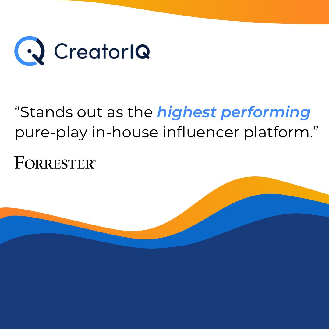 CreatorIQ's tweet photo. CreatorIQ is a Leader In The Forrester New Wave Influencer Marketing Solutions, Q2 2020

A differentiated rating in the criteria of: Data Science Capabilities, Influencer Data Access, Influencer Data Management, Measurement &amp; Reporting, and Product Vision

https://t.co/UNWJQc0EHi https://t.co/agrEudy8LN