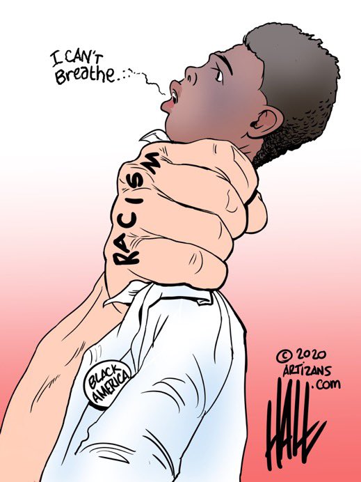 The world is watching! This <a href="/halltoons/">Ed Hall</a> cartoon made it in LeMonde in France.