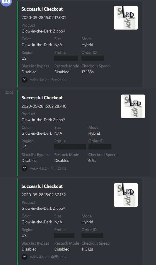 好久沒發推了，做一次賣打火機的販子！
S/O bot:<a href="/Cybersole/">Cybersole</a> @cyberaiosuccess <a href="/KodaiAIO/">Kodai</a> <a href="/KodaiSuccess/">Kodai SUCCESS.</a> <a href="/VeloxPreme/">VeloxBots</a> 
proxies:<a href="/KilluaProxy/">KILLUA_PROXY</a> @BashProxies <a href="/psychoproxies/">PsychoProxies</a> 
group:<a href="/TheOilEdu/">TheOilEdu</a> @Bashgang__ <a href="/SkrNotify/">SkrNotify</a>