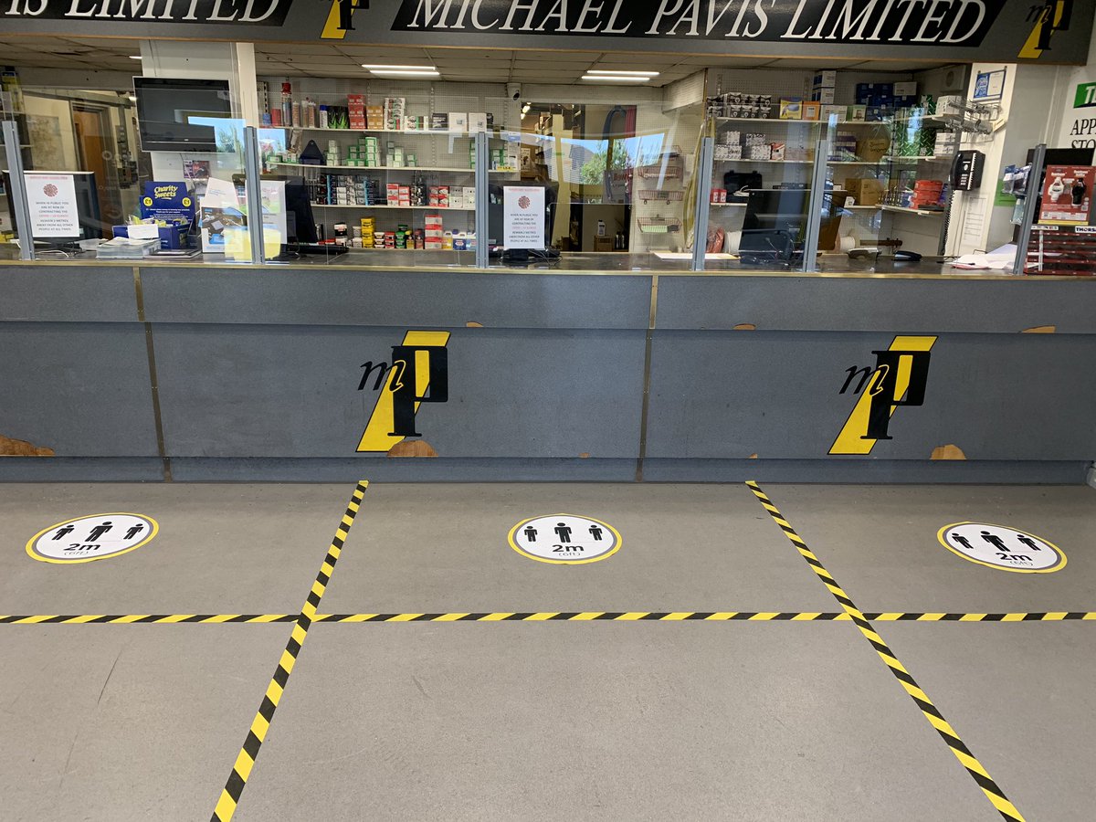 Thanks <a href="/ArSigns/">AR Signs Ltd</a> for the floor markers &amp; Showroom signs . Another step closer #openingsoon