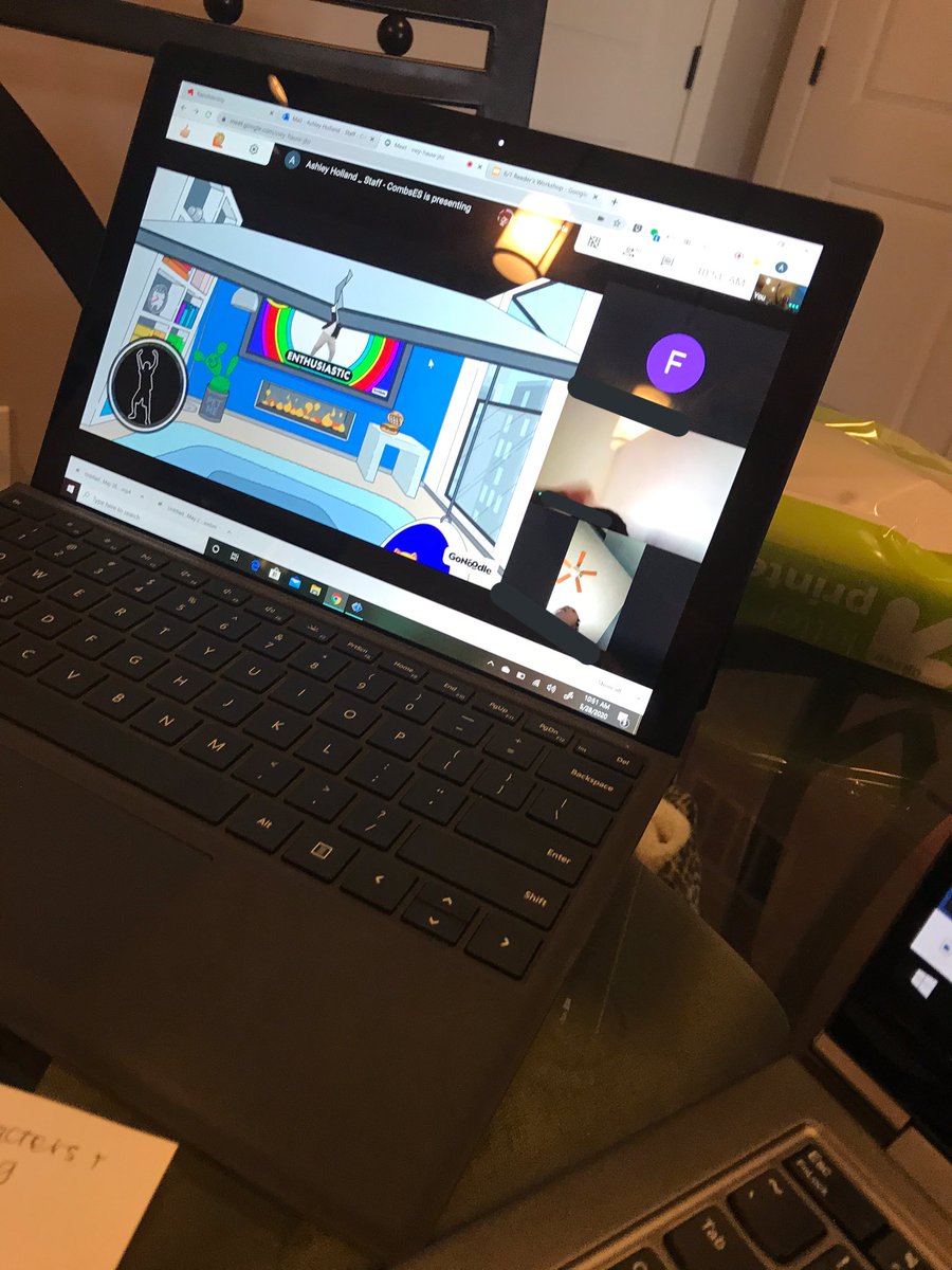 We practiced Sharpening our Saws by doing GoNoodles on our Class Meet this morning! <a href="/GoNoodle/">GoNoodle - find us on BSKY!</a> always warranted a celebration for my class and we of course had to do Moose Fabio’s Meatball Run right after Raise the Roof 😏