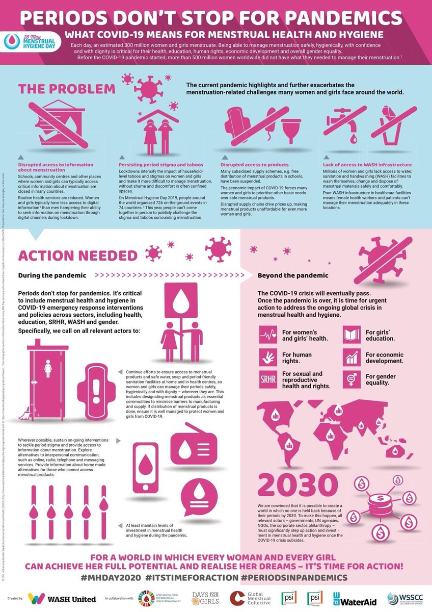 Alix Murphy (@_alixmurphy) on Twitter photo Menstrual health and hygiene is an issue now more than ever. Periods don’t stop for pandemics! <a href="/WASHUnited/">WASH United</a> <a href="/DaysForGirls/">Days for Girls</a> #MHDay2020 Menstrual health and hygiene is an issue now more than ever. Periods don’t stop for pandemics! <a href="/WASHUnited/">WASH United</a> <a href="/DaysForGirls/">Days for Girls</a> #MHDay2020