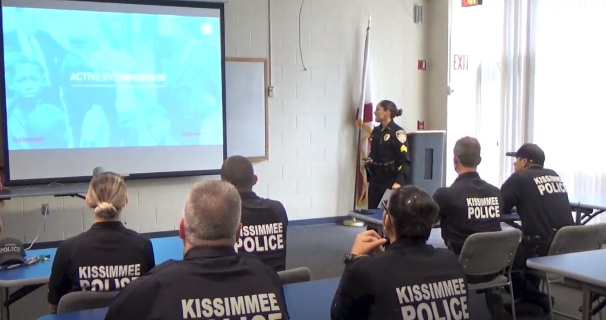 ChiefJeffOdell's tweet photo. The situation in Minnesota is an example of why we established a Peer Intervention Program over 3 years ago @kissimmeepolice. Our personnel have an affirmative duty to intercede, and we provide scenario-based training that reinforces their need to intervene. https://t.co/10LRRkJIb4