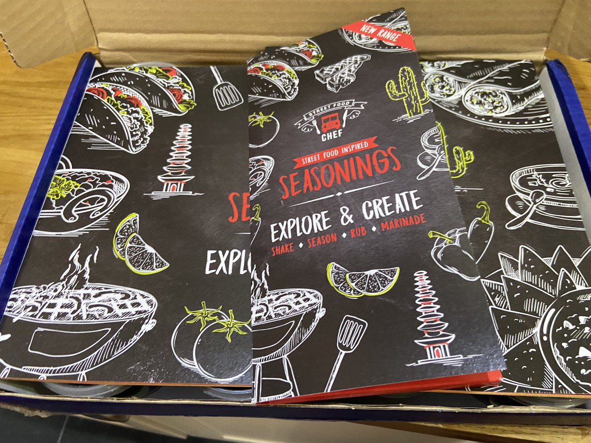 janielovesfood's tweet photo. Very excited to receive the new Seasonings from @essentialcuisin - these will certainly get well used in my house. Can’t wait to try them #StreetFoodChef https://t.co/0a8bXaOoBO