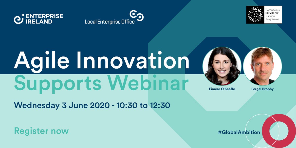 Entirl's tweet photo. Irish companies are pivoting to respond to the Covid-19 pandemic. Enterprise Ireland’s Agile Innovation Fund can support your business to develop new products, processes and/or services. Learn more at our upcoming webinar: https://t.co/ePA202V0Wu #Covid19 https://t.co/kIIFqxSZHX