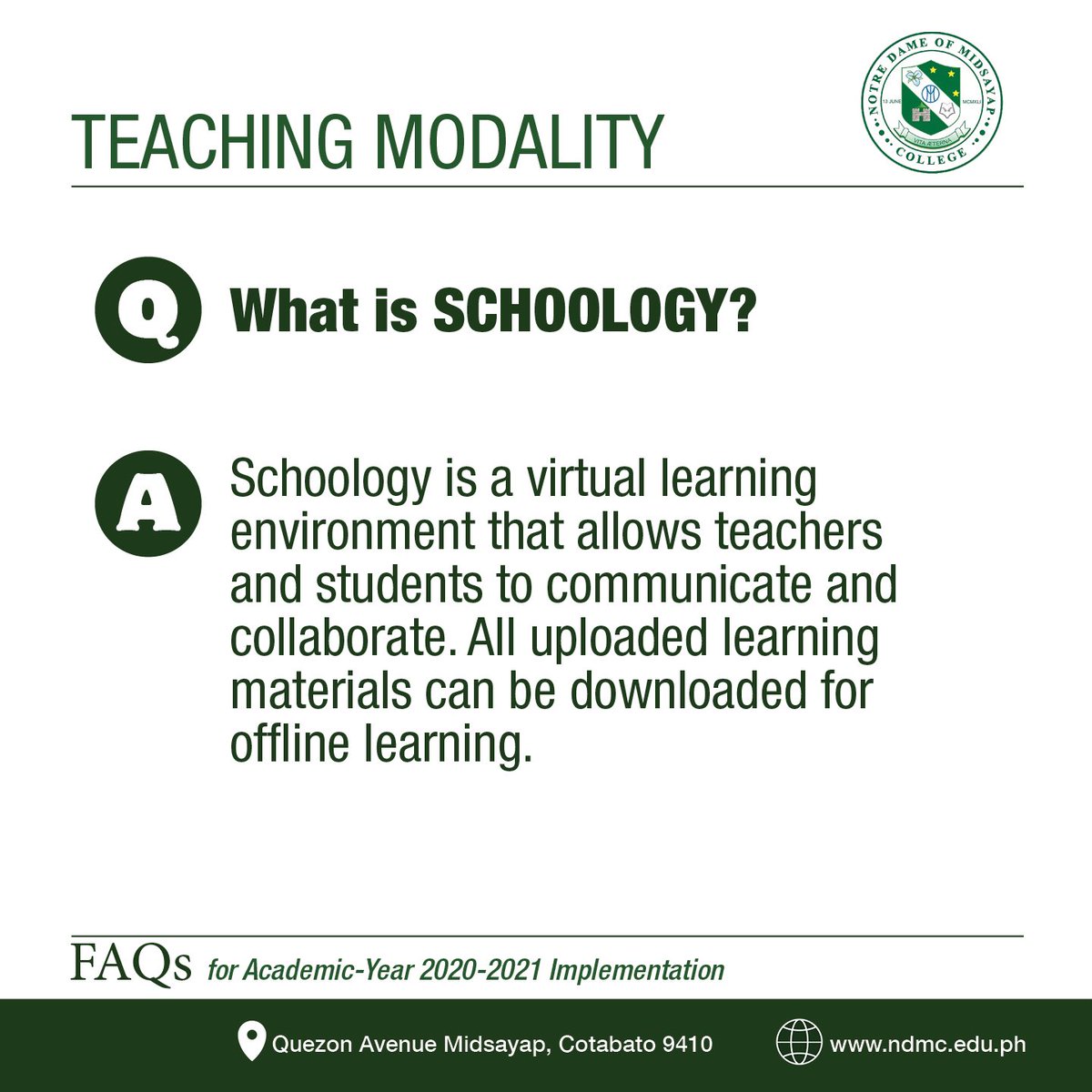 ndmcshs's tweet photo. FREQUENTLY ASKED QUESTIONS (FAQs) for Academic-Year 2020-2021 Implementation

(Part 4/4)

#ndmc #ndmcshs #ndmcdares #NDMCFAQs https://t.co/8S1tysZael