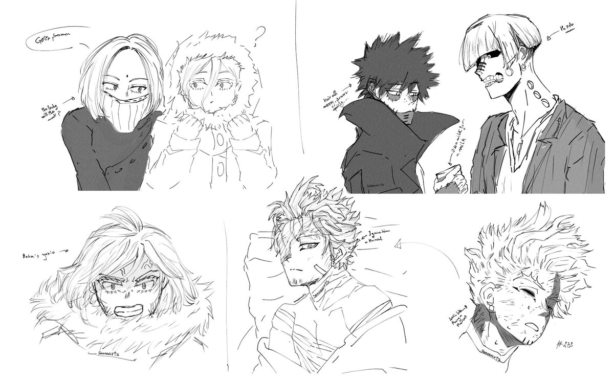 Some 272 doodles , before bnha 273 drop also some of it are old. 