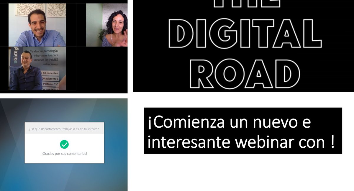 Comenzamos con María Gutiérrez en una nueva entrega de The Digital Road que seguro no nos dejará indiferente pues nos hablará de <a href="/Hiwook_Jobs/">Hiwook_Jobs</a>
 | El Portal de Empleo sin CV#marketingestratégico #agradecimiento <a href="/pedro_redondo/">Pedro Redondo</a> <a href="/ccozar/">Carlos de Cózar Escalante</a>