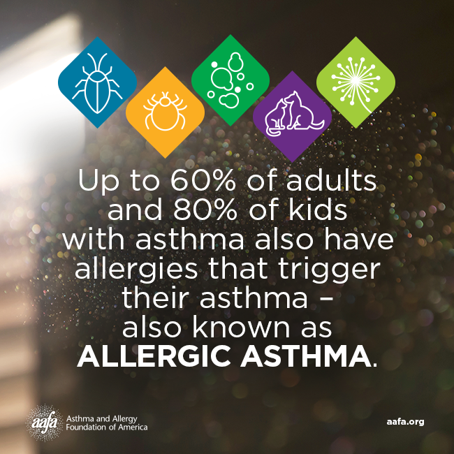 AAFANational's tweet photo. Only a doctor can confirm a diagnosis of #allergicasthma. Skin or blood tests will help determine if seasonal allergies or year-round allergies trigger your asthma. Learning to avoid your allergens is key to managing your allergic asthma: https://t.co/t9LuxdPSRv https://t.co/eqpTEurDyk