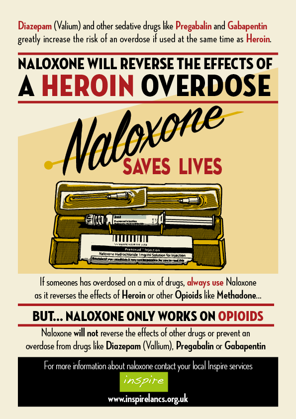 InspireBwD's tweet photo. #NaloxoneSavesLives as it reverses the effects of an opiate overdose.
That's things like heroin, morphine, codeine &amp; methadone.

If you would like training in how to use #Naloxone or need some more kits, get in touch with Sue on 07584 145 736. https://t.co/evLVduPXdB
