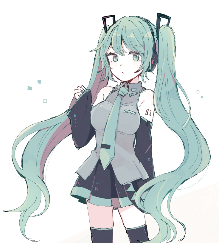 初音ミク 「みっく 」|もずくず🐘例大祭う34bのイラスト