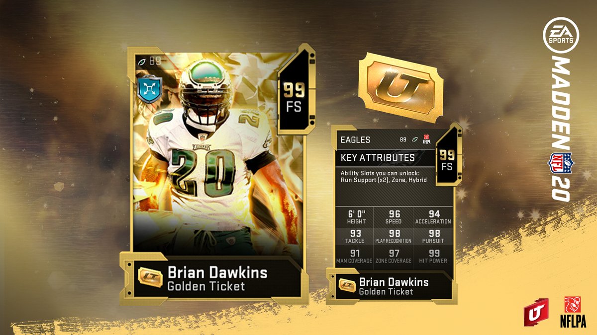 EASPORTS_MUT's tweet photo. Golden Tickets are live in #Madden20! https://t.co/xPbrEpii72