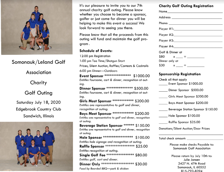 CUSD1_Panthers's tweet photo. Come support the Somonauk/Leland Golf Teams on Sat. July 18th! https://t.co/2KpPWVin4K