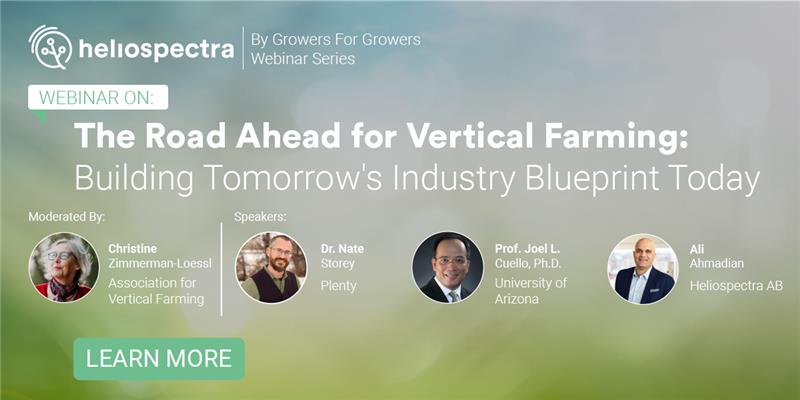 Many thanks to the over 400 who participated today in our Webinar co-presented by #Heliospectra and #AssociationForVerticalFarming. Tomorrow's blueprint for the Vertical Farming industry is one of scalable and profitable growth in close tandem with sustainability and resilience.