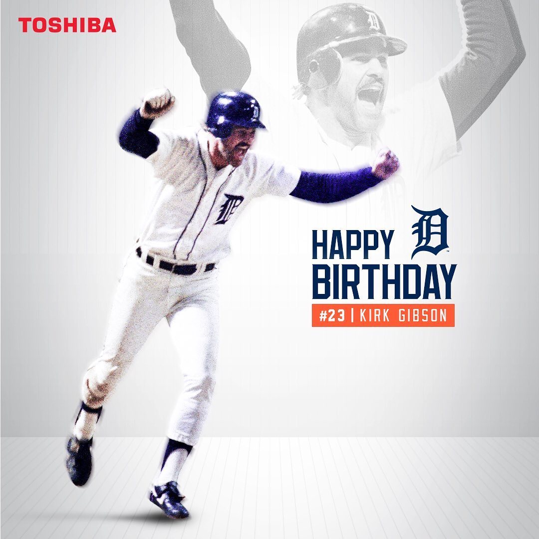 Detroit Tigers: Happy birthday to Kirk Gibson! ... 
 

 
. 