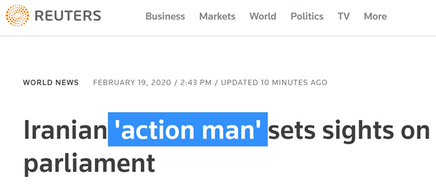 7)As always, MSM plays a role in whitewashing the criminal past of senior Iranian regime officials.The title used by  @Reuters'  @PHREUTERS back in February portrays a very positive image of Ghalibaf. https://www.reuters.com/article/us-iran-election-qalibaf-newsmaker/iranian-action-man-sets-sights-on-parliament-idUSKBN20D1WH