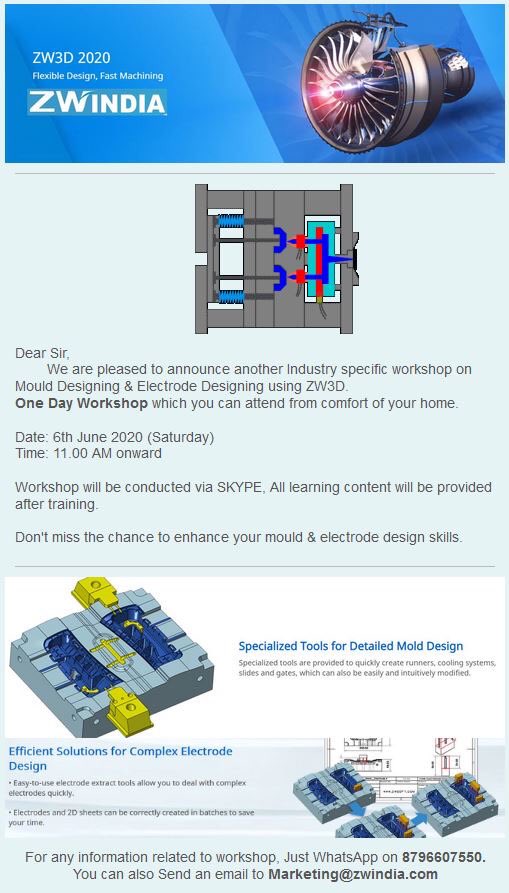 AnubhabHazra's tweet image. Register for one day online workshop on mold and electrode design .6th June . forms.gle/LUbBKefpTnp7Js…