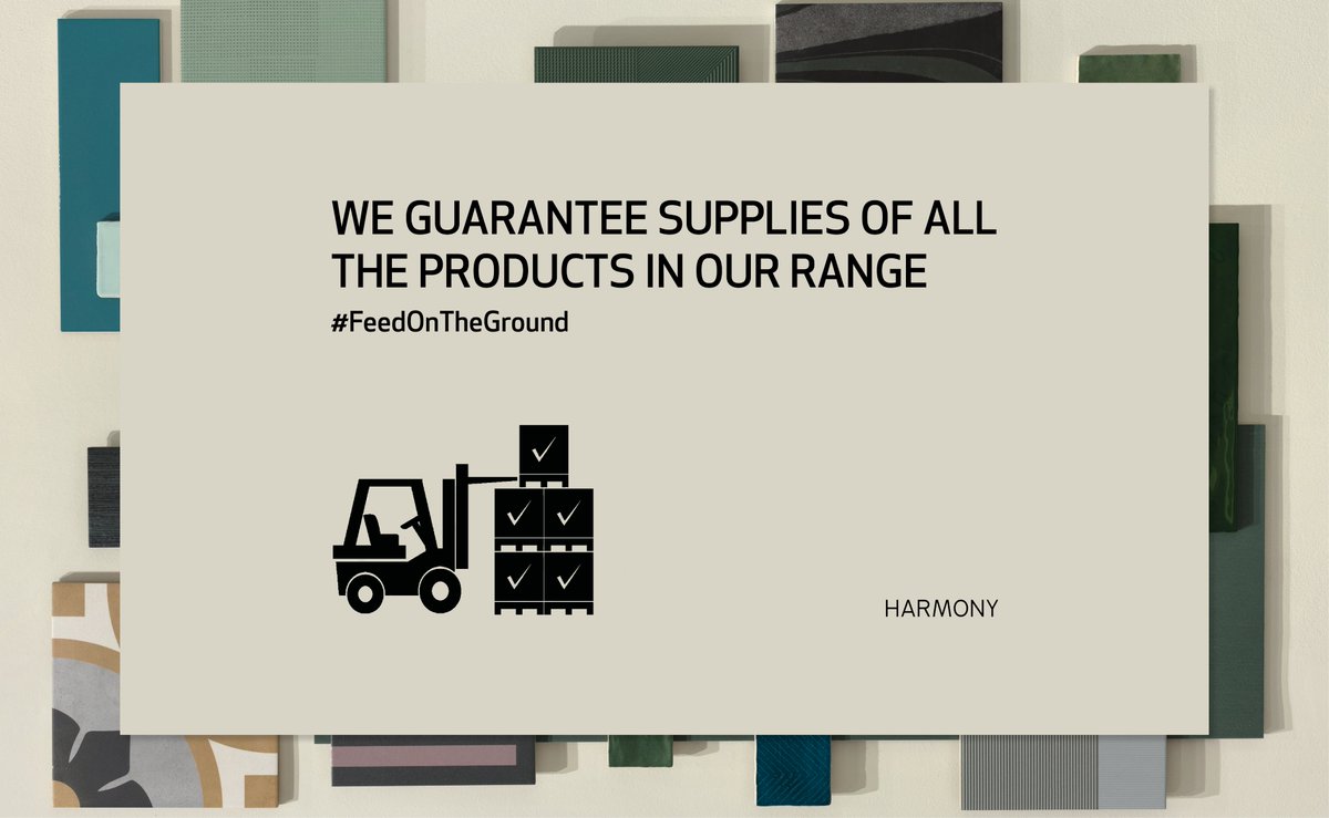 Harmony continues with its production to bring your creations to life. Choose the product that best suits your project, we ensure you availability of every collection included in our range. We continue enhancing the customer service that you need.

#FeetOnTheGround