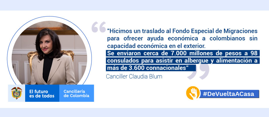 CancilleriaCol's tweet photo. En Cancillería trabajamos para traer a más colombianos #DeVueltaACasa https://t.co/PXnFIQVEdr