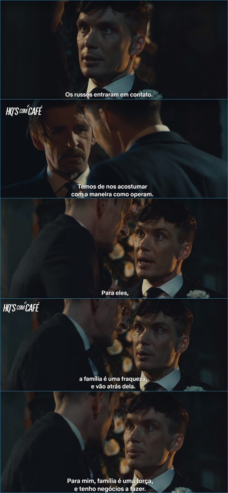 Não se negocia quando se está em Peaky Blinders - Pensador