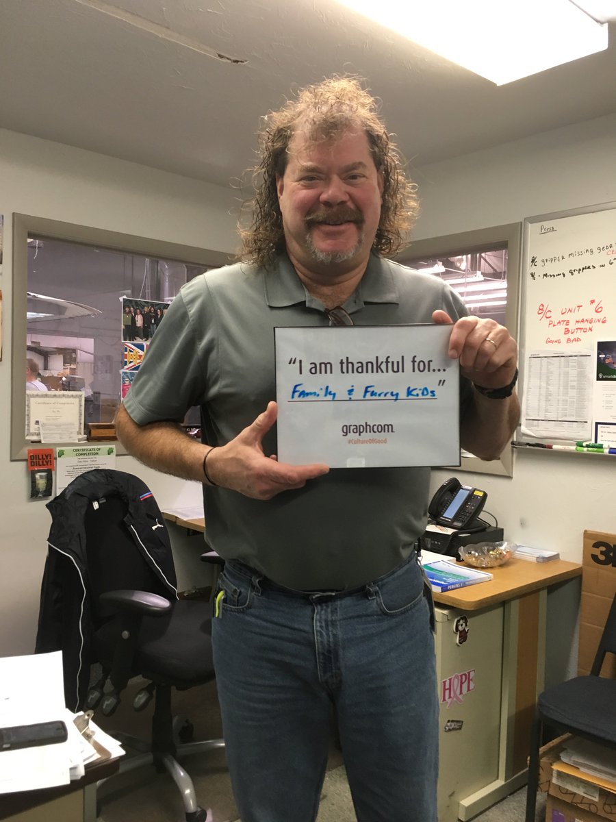 graphcominc's tweet photo. It's #ThankfulThursday & we could all use a feel-good story. We're proud to recognize one of our own: Gary Kline, night-shift/safety manager & #firstresponder. Read how we helped a motorcyclist after an accident here: https://t.co/NtaadieARz #CultureofGood #PoweredbyGraphcom https://t.co/EPtLuASsgg