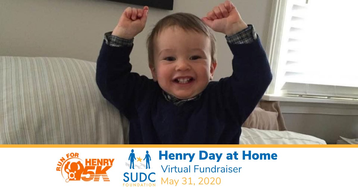Due to the global health crisis, Henry’s family turned the annual 5k held in his memory into an opportunity for supporters all over the world to participate! You can complement your activity by supporting the SUDC Foundation in Henry’s memory at  sudc.org/henry/
#sudc